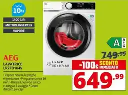 Comet AEG LAVATRICE LR7FD104V offerta