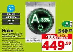 Comet Haier LAVATRICE X SERIE 7 HW90-B14367U1-IT offerta