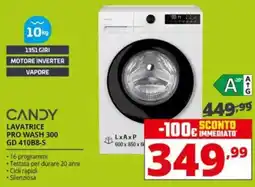 Comet CANDY LAVATRICE PRO WASH 300 GD 410B8-S offerta