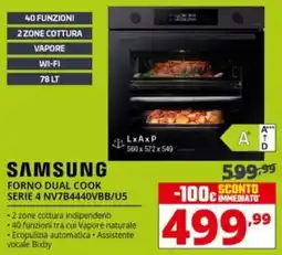 Comet SAMSUNG FORNO DUAL COOK SERIE 4 NV7B4440VBB/U5 offerta