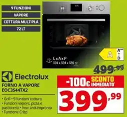 Comet Electrolux FORNO A VAPORE EOC3S44TX2 offerta