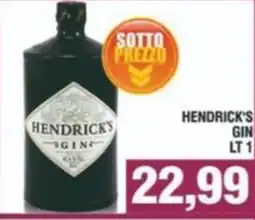 Bitar Hendrick's gin offerta