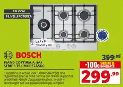 Comet BOSCH PIANO COTTURA A GAS SERIE 6.75 CM PCS7A5190 offerta