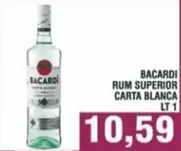 Bitar Bacardi rum superior carta blanca offerta