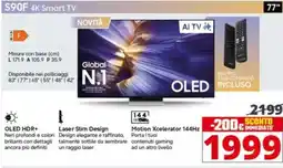 Comet SAMSUNG S90F 4K Smart TV 77" offerta