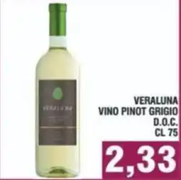 Bitar Veraluna vino pinot grigio d.o.c. offerta