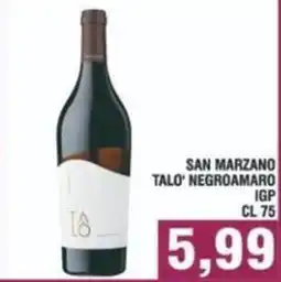 Bitar San marzano talo negroamaro igp offerta