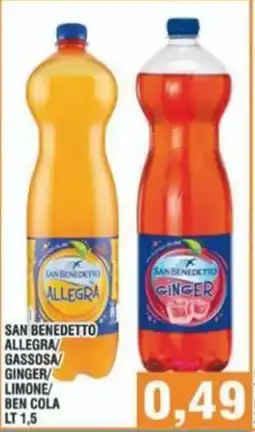 Bitar San benedetto allegra gassosa/ ginger/ limone/ ben cola offerta