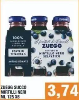 Bitar Zuegg succo mirtilli neri offerta