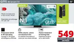 Comet SAMSUNG Q7F5 4K Smart TV 55" offerta