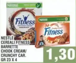 Bitar Nestle cereali fitness barrette chook cream/ crunchy car. offerta