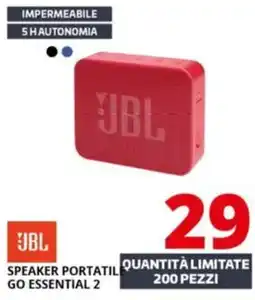 Comet Jbl speaker portatile go essential 2 offerta