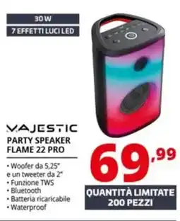 Comet Majestic party speaker flame 22 pro offerta