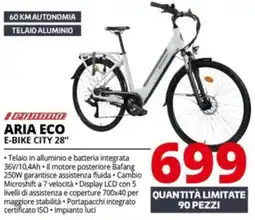 Comet Aria eco e-bike city 28" offerta