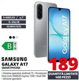 Comet SAMSUNG GALAXY A17 SMARTPHONE offerta