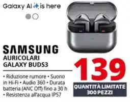 Comet Samsung auricolari galaxy BUDS3 offerta
