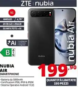Comet ZTE nubia nubia air smartphone offerta