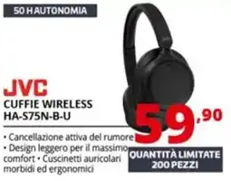 Comet JVC CUFFIE WIRELESS HA-575N-B-U offerta