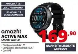 Comet Amazfit active max smartwatch offerta