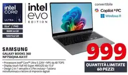 Comet SAMSUNG GALAXY BOOKS 360 NP750QHA-KA1IT offerta