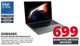 Comet SAMSUNG GALAXY BOOK4 NP750XGK-KG1IT offerta