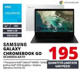 Comet SAMSUNG GALAXY CHROMEBOOK GO XE340XDA-KA1IT offerta