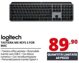 Comet Logitech tastiera mx keys s for offerta