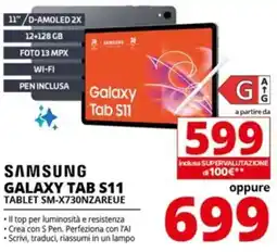 Comet SAMSUNG GALAXY TAB S11 TABLET SM-X730NZAREUE offerta
