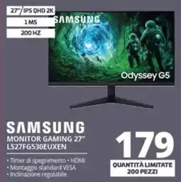 Comet SAMSUNG MONITOR GAMING 27" LS27FG530EUXEN offerta