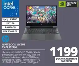 Comet hp NOTEBOOK VICTUS 15-FA2027NL offerta