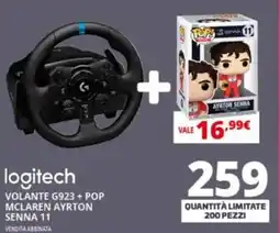 Comet Logitech volante G923 + pop mclaren ayrton senna 11 offerta
