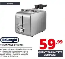 Comet DeLonghi TOSTAPANE CTX2203 offerta