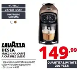 Comet LAVAZZA DESEA MACCHINA CAFFÈ A CAPSULE LM950 offerta