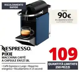 Comet NESPRESSO PIXIE MACCHINA CAFFÈ A CAPSULE EN127.BL offerta