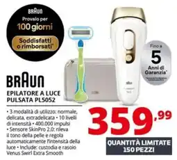 Comet BRAUN EPILATORE A LUCE PULSATA PL5052 offerta