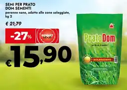 Bennet Semi per prato dom sementi perenne nano, adatto alle zone soleggiate offerta