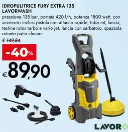 Bennet Idropulitrice fury extra 135 LAVORWASH offerta