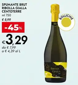Bennet Spumante brut ribolla gialla centoterre offerta