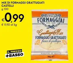 Bennet Mix di formaggi grattugiati castelli offerta