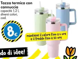 Tedi Tazza termica con cannuccia offerta