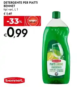 Bennet Detergente per piatti BENNET offerta