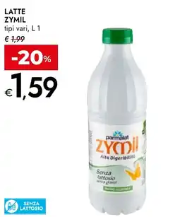 Bennet Parmalat latte zymil offerta