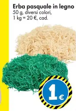 Tedi Erba pasquale in legno offerta