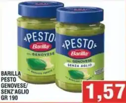Bitar Barilla pesto genovese/ senz'aglio offerta
