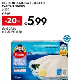 Bennet Filetti di platessa surgelati CAPITAN FINDUS offerta