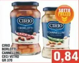 Bitar Cirio borlotti/ cannellini/ ceci vetro offerta