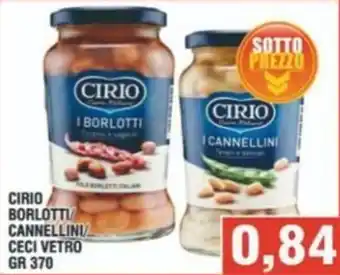 Bitar Cirio borlotti/ cannellini/ ceci vetro offerta