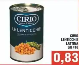 Bitar Cirio lenticchie lattina offerta