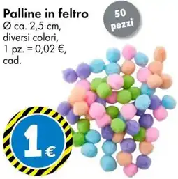Tedi Palline in feltro offerta