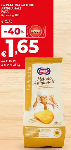 Bennet La patatina metodo artigianale PATA offerta